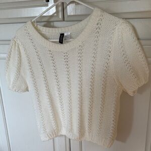 H&M Cream Knit Sweater